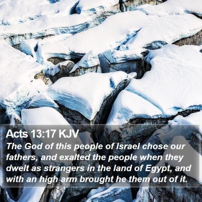 Acts 13:17 KJV Bible Verse Image