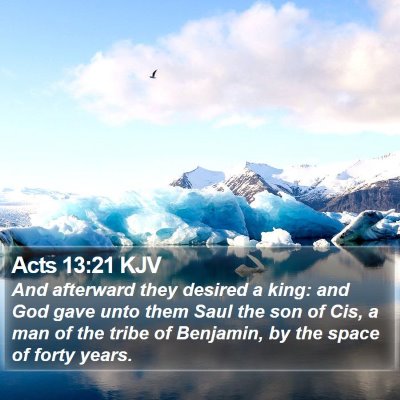 Acts 13:21 KJV Bible Verse Image