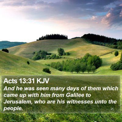 Acts 13:31 KJV Bible Verse Image