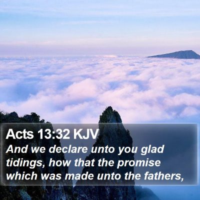 Acts 13:32 KJV Bible Verse Image