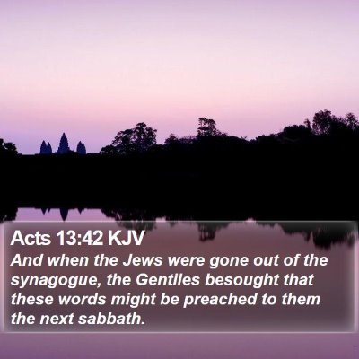 Acts 13:42 KJV Bible Verse Image