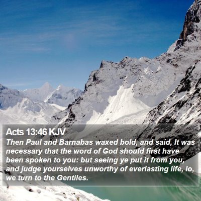 Acts 13:46 KJV Bible Verse Image