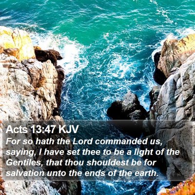 Acts 13:47 KJV Bible Verse Image