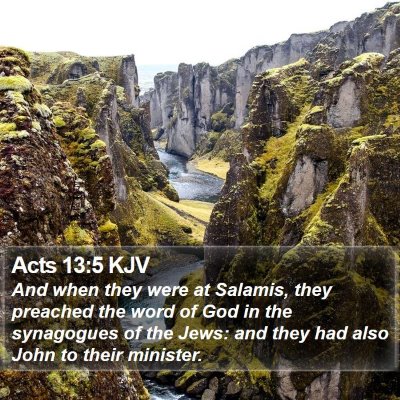 Acts 13:5 KJV Bible Verse Image