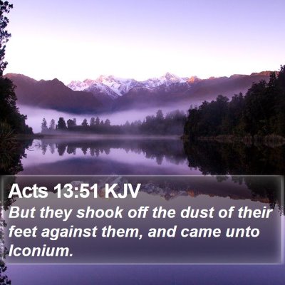 Acts 13:51 KJV Bible Verse Image