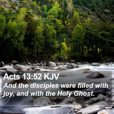Acts 13:52 KJV Bible Verse Image