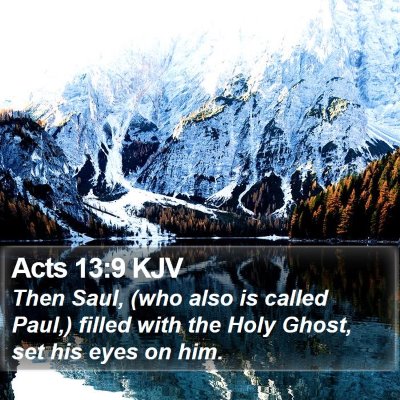 Acts 13:9 KJV Bible Verse Image