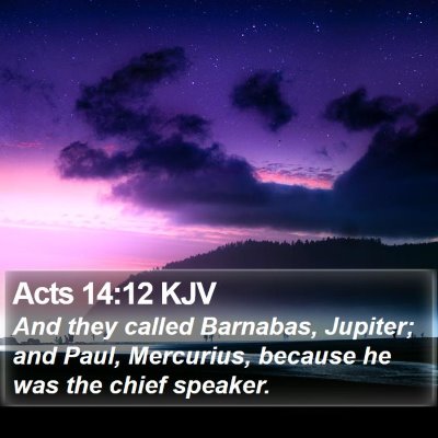 Acts 14:12 KJV Bible Verse Image