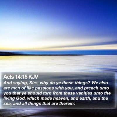 Acts 14:15 KJV Bible Verse Image
