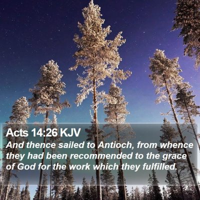 Acts 14:26 KJV Bible Verse Image