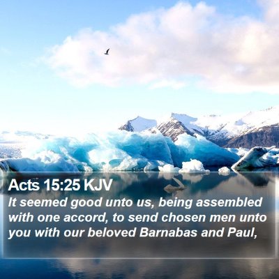 Acts 15:25 KJV Bible Verse Image