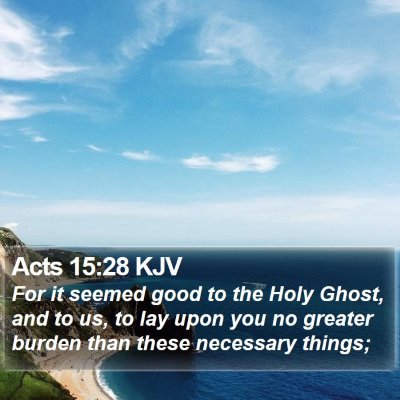 Acts 15:28 KJV Bible Verse Image