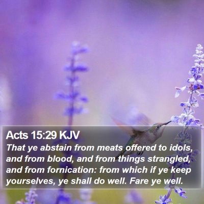 Acts 15:29 KJV Bible Verse Image