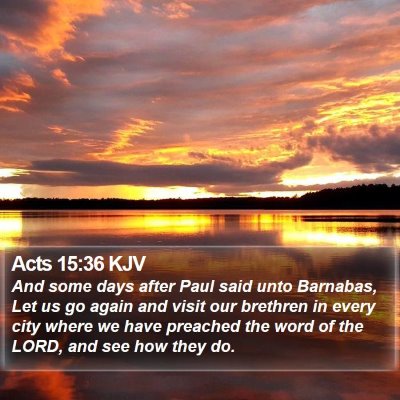 Acts 15:36 KJV Bible Verse Image