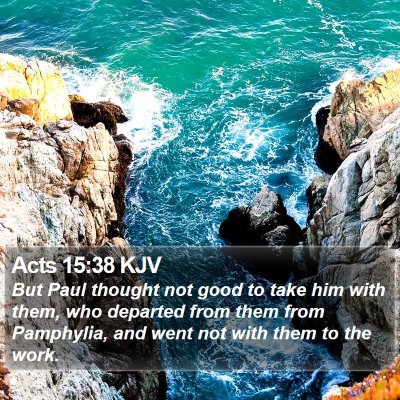 Acts 15:38 KJV Bible Verse Image