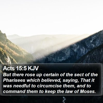 Acts 15:5 KJV Bible Verse Image