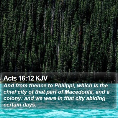 Acts 16:12 KJV Bible Verse Image