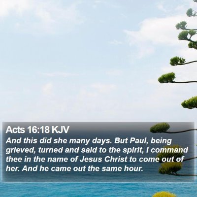 Acts 16:18 KJV Bible Verse Image