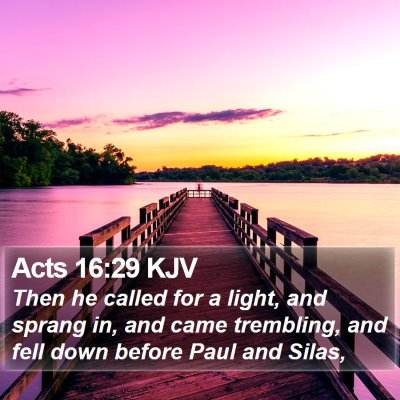 Acts 16:29 KJV Bible Verse Image
