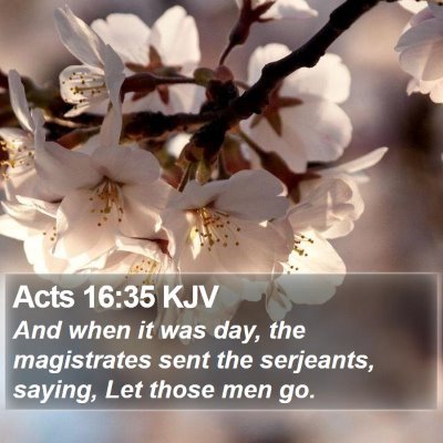 Acts 16:35 KJV Bible Verse Image