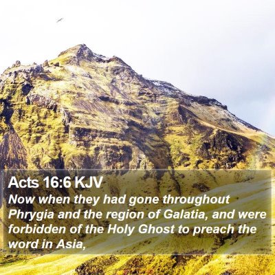 Acts 16:6 KJV Bible Verse Image