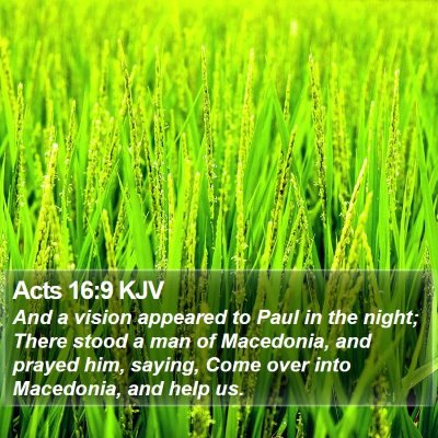Acts 16:9 KJV Bible Verse Image