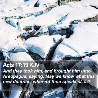 Acts 17:19 KJV Bible Verse Image