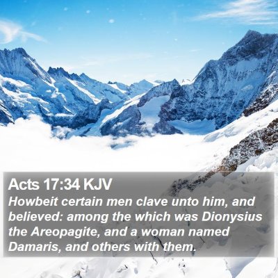 Acts 17:34 KJV Bible Verse Image