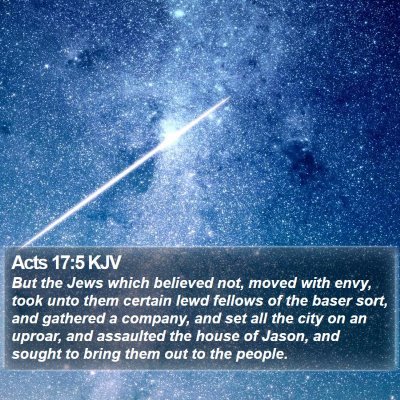 Acts 17:5 KJV Bible Verse Image