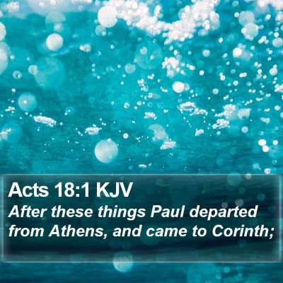 Acts 18:1 KJV Bible Verse Image