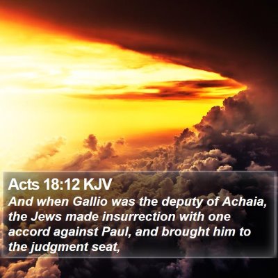 Acts 18:12 KJV Bible Verse Image