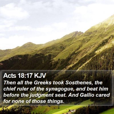 Acts 18:17 KJV Bible Verse Image