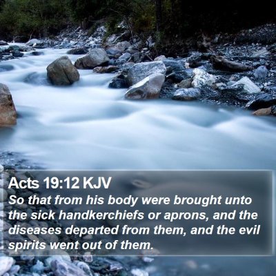 Acts 19:12 KJV Bible Verse Image