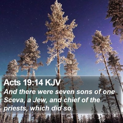 Acts 19:14 KJV Bible Verse Image