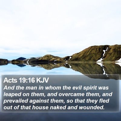 Acts 19:16 KJV Bible Verse Image