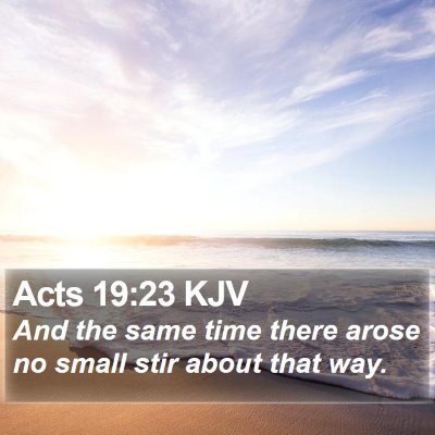 Acts 19:23 KJV Bible Verse Image