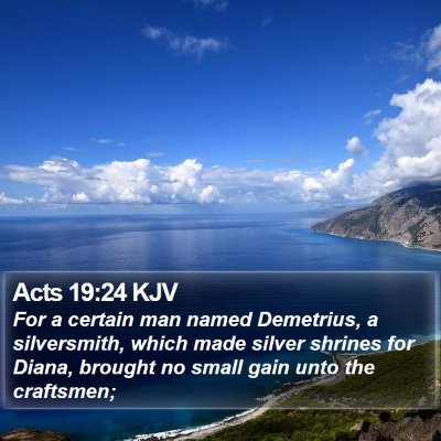 Acts 19:24 KJV Bible Verse Image