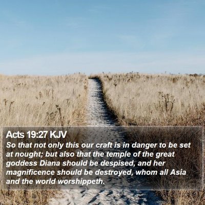 Acts 19:27 KJV Bible Verse Image