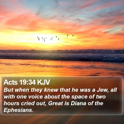 Acts 19:34 KJV Bible Verse Image