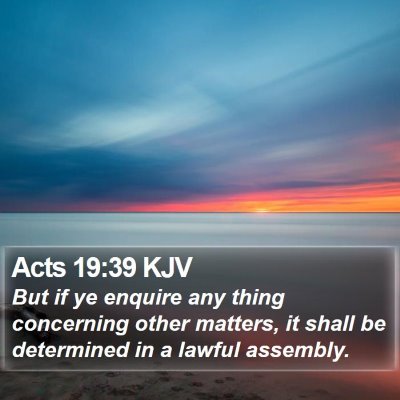 Acts 19:39 KJV Bible Verse Image