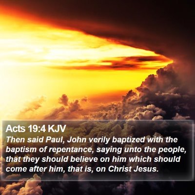 Acts 19:4 KJV Bible Verse Image