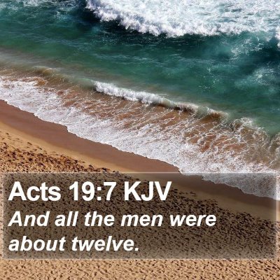 Acts 19:7 KJV Bible Verse Image