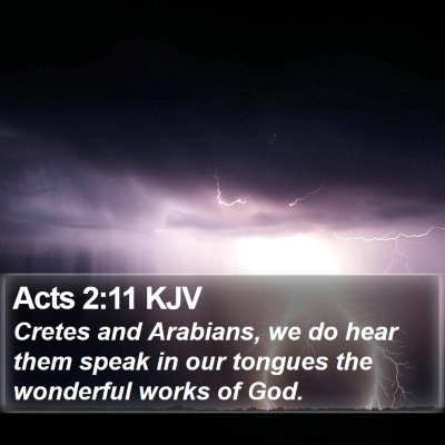 Acts 2:11 KJV Bible Verse Image