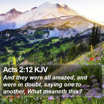 Acts 2:12 KJV Bible Verse Image