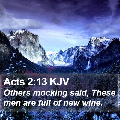 Acts 2:13 KJV Bible Verse Image