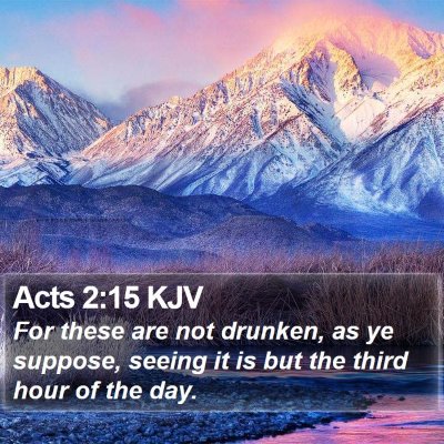 Acts 2:15 KJV Bible Verse Image