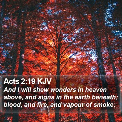 Acts 2:19 KJV Bible Verse Image