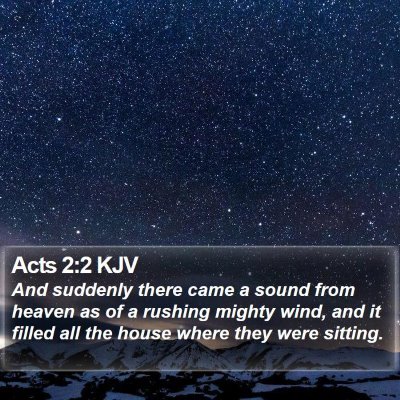 Acts 2:2 KJV Bible Verse Image