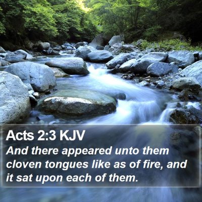 Acts 2:3 KJV Bible Verse Image