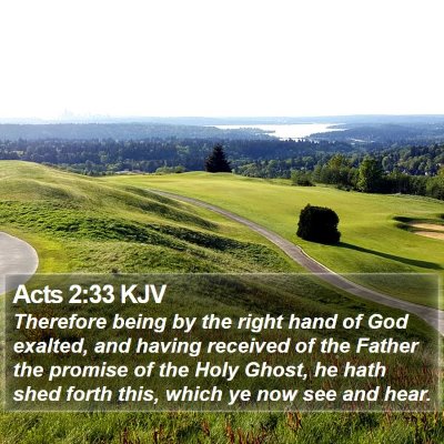 Acts 2:33 KJV Bible Verse Image